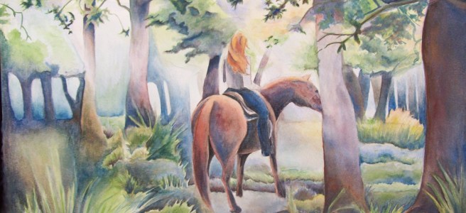 "Quiet Summer Woodland" by Laurel Anne Equine Art