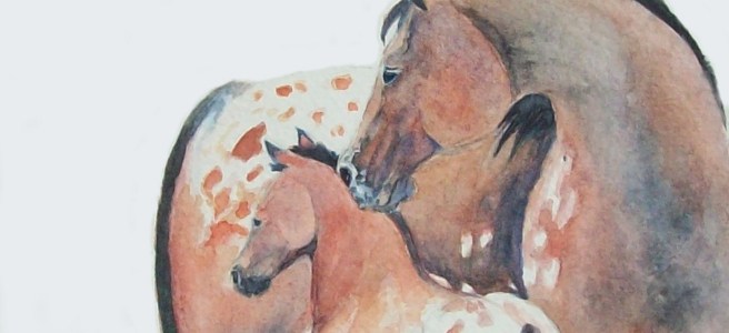 Mother's Love by Laurel Anne Equine Art