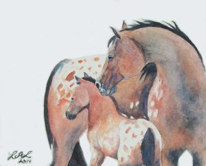 Mother's Love by Laurel Anne Equine Art